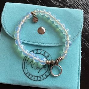 T. Jazelle “Karma” opal bracelet with sterling silver charm